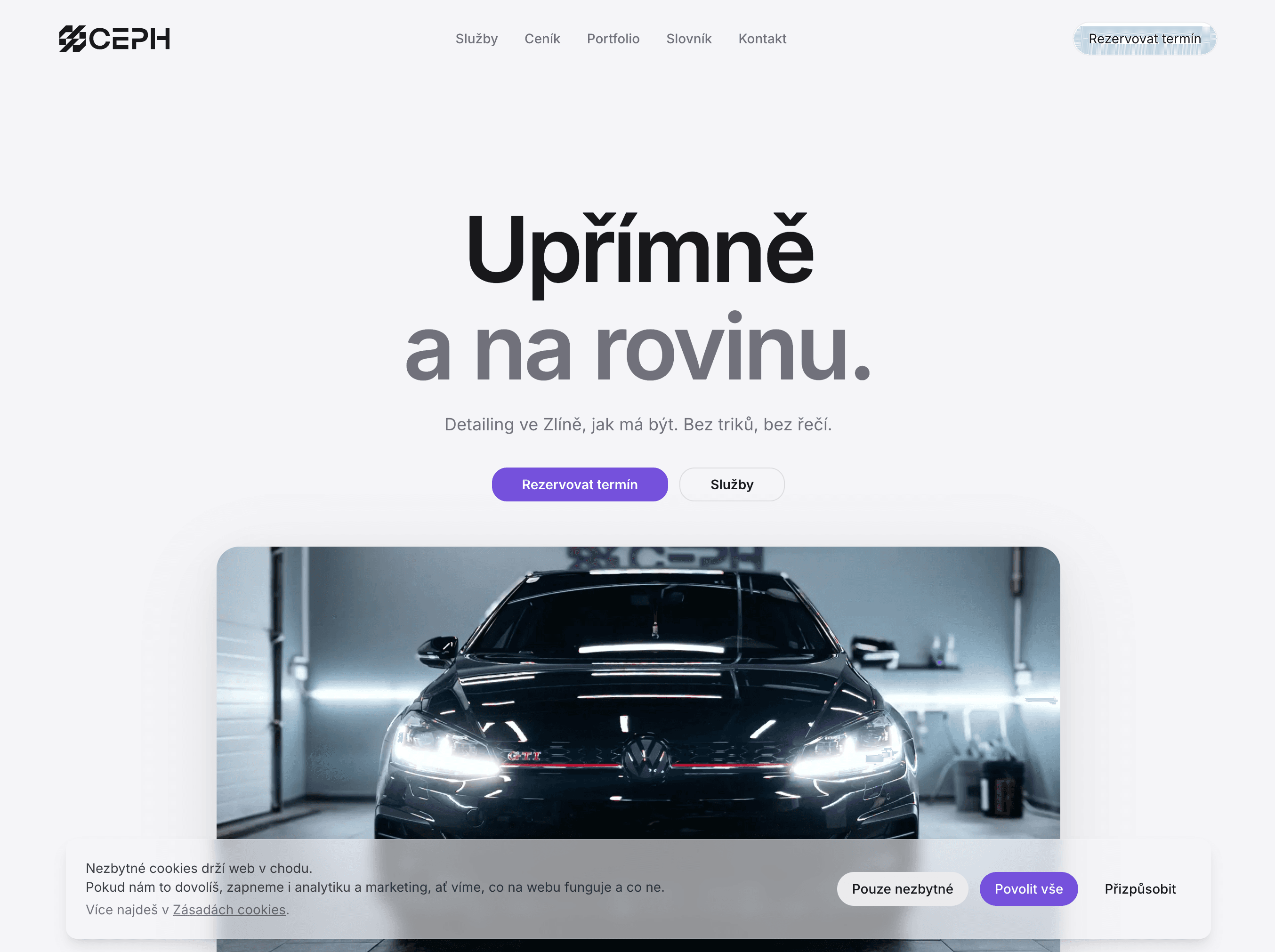 Screenshot of the CephDetail New Look project